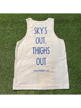 Chubbies white tank top